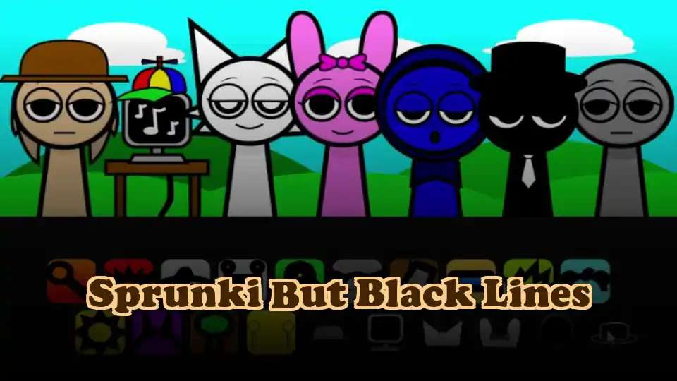 Sprunki But Black Lines